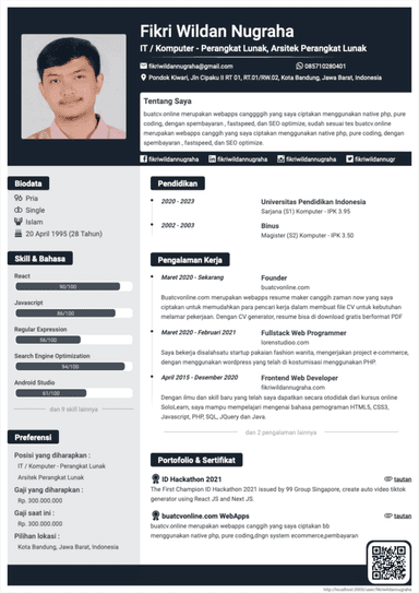 Curriculum Vitae Simple Navy - Professional CV