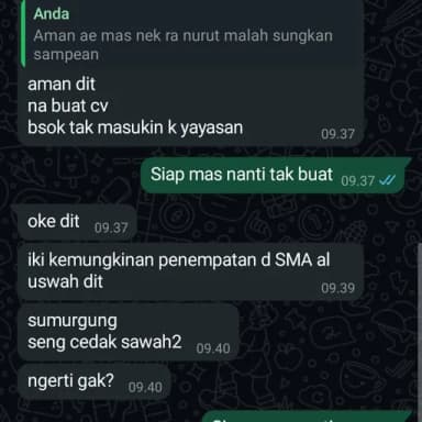 Profil CV bang adii