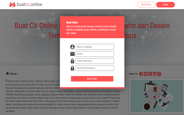 Langkah 1: Daftar Akun Gratis